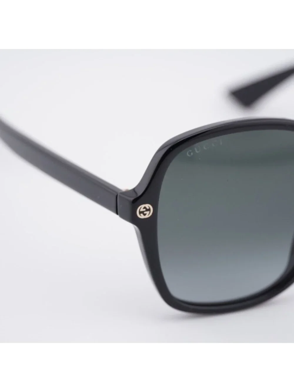 Gucci GG0092S 001 Women Sunglasses Black Butterfly Frame, Grey Lenses